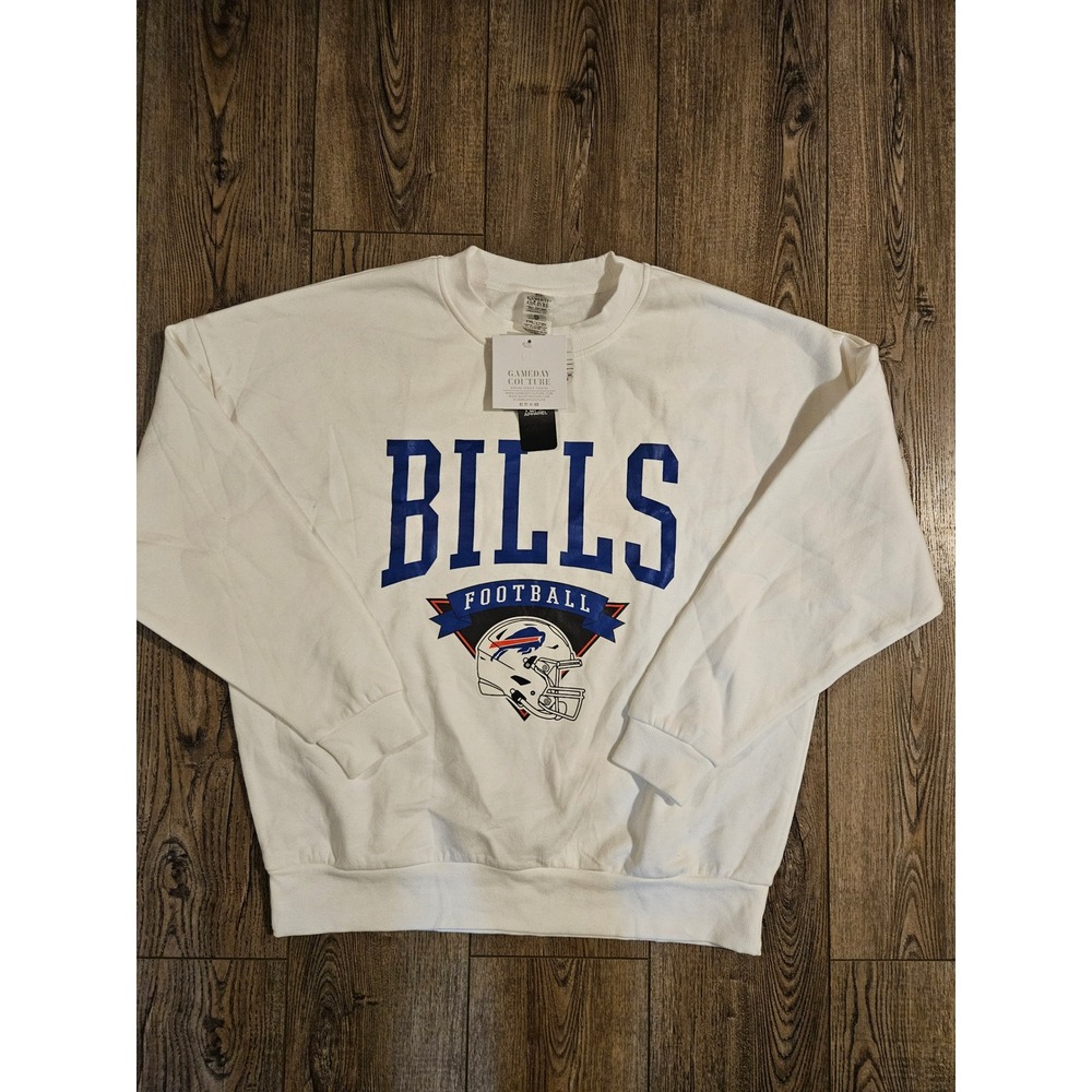 Buffalo Bill's Gameday Couture Sweatshirt White Size S Unisex